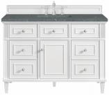 48 Inch Bright White Single Sink Bathroom Vanity Bleu Quartz