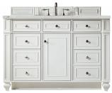 48 Inch Bright White Single Sink Bathroom Vanity Quartz Top