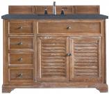 48 Inch Driftwood Single Bathroom Vanity Charcoal Quartz