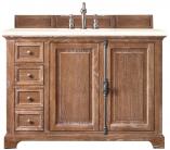 48 Inch Driftwood Single Sink Bathroom Vanity Marfil Quartz