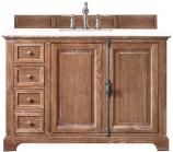 48 Inch Driftwood Single Sink Bathroom Vanity White Quartz