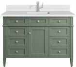 48 Inch Farmhouse Single Sink Bathroom Vanity White Quartz