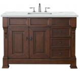 48 Inch Freestanding Cherry Single Sink Bath Vanity Quartz