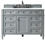 48 Inch Gray Single Sink Bathroom Vanity White Quartz Top