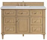 48 Inch Light Oak Single Bathroom Vanity with Arctic Fall