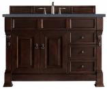 48 Inch Mahogany Single Sink Bathroom Vanity Charcoal Quartz