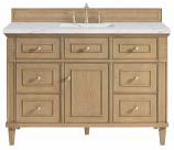 48 Inch Natural Oak Single Sink Bathroom Vanity with Quartz