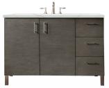 48 Inch Silver Oak Single Sink Dual Mount Bathroom Vanity