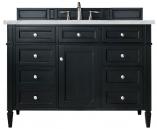 48 Inch Single Black Onyx Bathroom Vanity Quartz Top