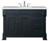 48 Inch Single Sink Antique Black Bathroom Vanity Quartz