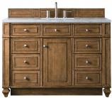 48 Inch Single Sink Bath Vanity in Brown Pearl Quartz