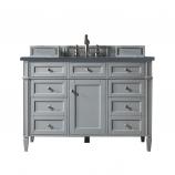 48 Inch Single Sink Bathroom Vanity in Gray Charcoal Quartz