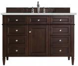 48 Inch Single Sink Bathroom Vanity in Mahogany Quartz Top