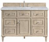 48 Inch Single Sink Bathroom Vanity in Whitewashed Oak