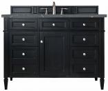 48 Inch Single Sink Black Bathroom Vanity Bleu Quartz