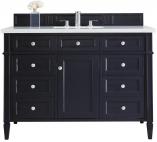 48 Inch Single Sink Blue Bathroom Vanity Pearl Quartz