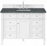 48 Inch Single Sink Bright White Bathroom Vanity Bleu Quartz