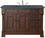 48 Inch Single Sink Cherry Bathroom Vanity Charcoal Quartz