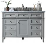 48 Inch Single Sink Gray Bathroom Vanity Carrara Marble