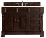 48 Inch Single Sink Mahogany Bathroom Vanity Quartz Top