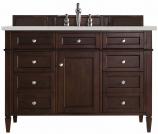 48 Inch Single Sink Mahogany Bathroom Vanity Quartz Top