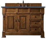 48 Inch Oak Single Sink Bathroom Vanity Charcoal Quartz