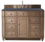 48 Inch Single Sink Walnut Bathroom Vanity Charcoal Quartz