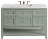 48 Inch Smokey Celadon Single Farmhouse Vanity with Outlets