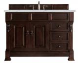 48 Inch Traditional Mahogany Single Bathroom Vanity Quartz