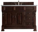 48 Inch Traditional Mahogany Single Sink Vanity Quartz Top