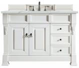 48 Inch Traditional White Single Sink Bathroom Vanity Quartz