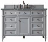 *48 Inch Urban Gray Single Sink Bathroom Vanity Bleu Quartz