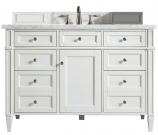 48 Inch White Single Sink Bathroom Vanity Carrara Marble