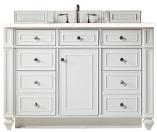 48 Inch White Single Sink Bathroom Vanity Marfil Quartz