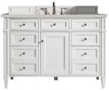 48 Inch White Single Sink Bathroom Vanity Serena Quartz Top