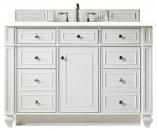 48 Inch White Single Sink Bathroom Vanity White Zeus Quartz