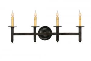 4 Light Mission Forge Wrought Iron Wall Sconce
