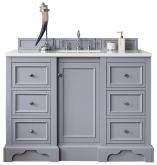 48 Inch Single Sink Bathroom Vanity in Silver Gray with Electrical Component