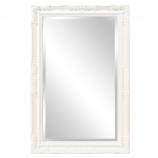 Queen Ann Rectangular White Bathroom Wall Mirror