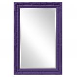 Queen Ann Rectangular Mirror - Custom Painted Glossy Royal Purple
