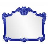 Avondale Unique Mirror - Custom Painted Glossy Royal Blue