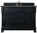 60 Inch Black Single Sink Bathroom Vanity Charcoal Quartz