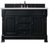 60 Inch Black Single Sink Traditional Bathroom Vanity Quartz