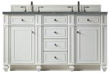 60 Inch Bright White Double Sink Bathroom Vanity Bleu Quartz