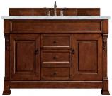 60 Inch Cherry Single Sink Bathroom Vanity Carrara Marble