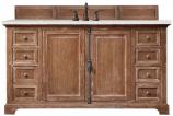 60 Inch Farmhouse Single Sink Bathroom Vanity Serena Quartz