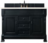 60 Inch Freestanding Black Single Sink Bath Vanity Quartz