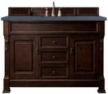 60 Inch Mahogany Single Sink Bathroom Vanity Charcoal Quartz