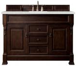 60 Inch Mahogany Single Sink Bathroom Vanity Serena Quartz