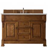 60 Inch Oak Single Sink Bathroom Vanity Serena Quartz